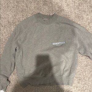 Fear of God Essentials Gray Sweater XS